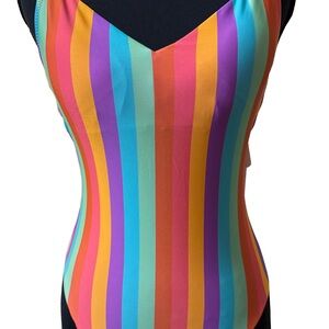 NWT Sanctuary‎ Multicolor Striped Women’s Swimsuit Size Small